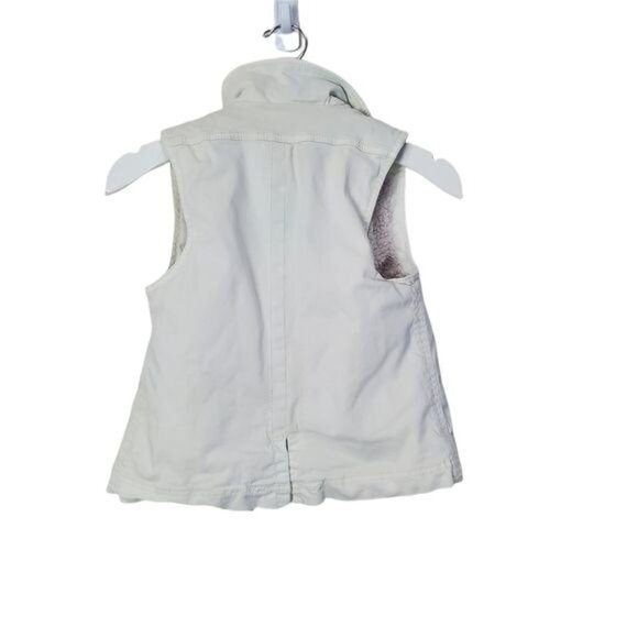 MARRAKECH ANTHRO Womens‎ Vest XXSP Cream Denim Safari Fleece Lined Gorp Granola - Picture 4 of 13